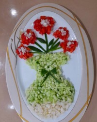 ایده تزیین سالاد شیرازی
