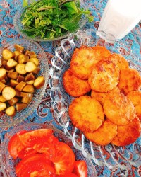 کتلت مرغ وسویا