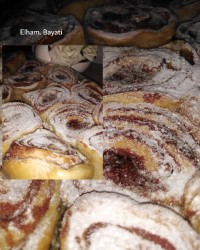 نان رول سیب و دارچین