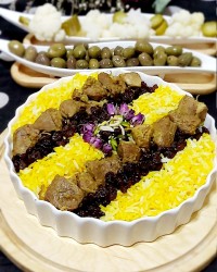 کشمش پلو با خوراک گوشت❤️❤️❤️