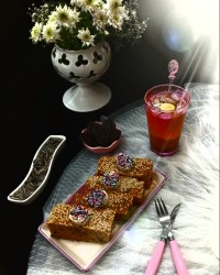 کیک هویج وگردوی من جاتون خالی