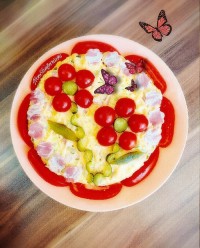 ایده تزیین سالاد الویه?✨