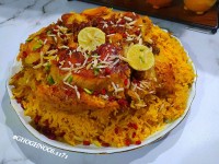 مقلوبه_ لبنانی _مرغ _بادمجان