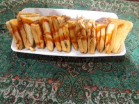 اسنک مرغ و سالاد قفقازی