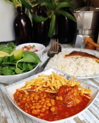 خورشت_لپه با مرغ