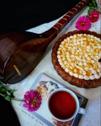 کیک شکلاتی با خامه کاراملی