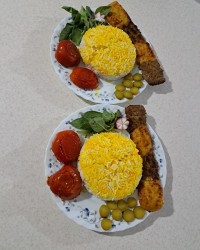 کباب تابه ای دورنگ