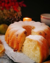 کیک ساده کشمشی