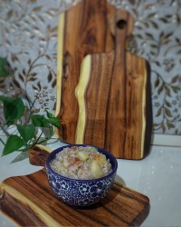 اوتمیل رژیمی سیب و دارچین