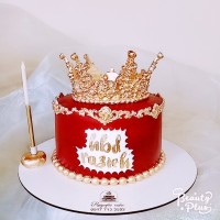 کیک زنانه قرمز