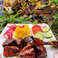 مرغ با رب انار
