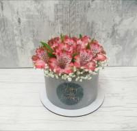 کیک باکس گل