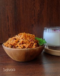 لوبیا پلو گیاهی