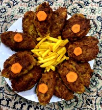 کتلت تقدیم به دیدگان زیباتون جاتون سبز