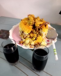 گردو پلو با مرغ ورق بزن دوست گلم