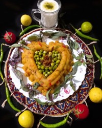 دو پیازه نخود فرنگی