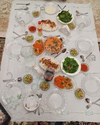 سفره مهمونی ساده
