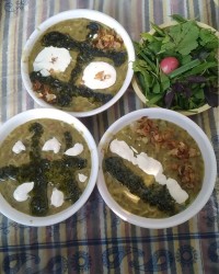 آش رشته درطبیعت