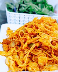 ماکارونی با سویا
