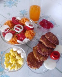 کوکو سیب زمینی خوشمزه