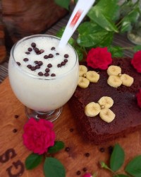 کیک گردویی دبل چاکلت