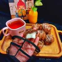 نان خامه ای شکلاتی