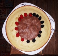 کیک ساده برا عصرانه جاتون سبز