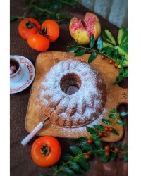 کیک خرمالو وقهوه