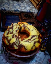 کیک دورنگ یاهمون زبرا