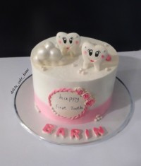 کیک دندونی دخترانه