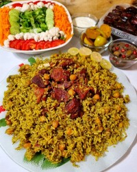 دمپخت گوشت و نخود