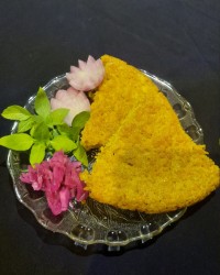کوکوی برنج (تهدیگ زعفرانی)