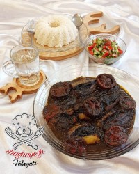 بادمجون کباب شمالی ساده ولی زیبا کپشن لینک کانالم