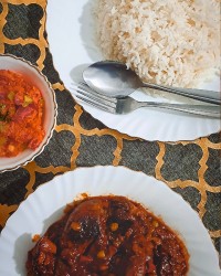 چلو مرغ ترش
