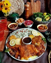 سبزی پلو باماهی