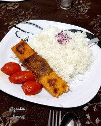 کباب تابه ای دورنگ