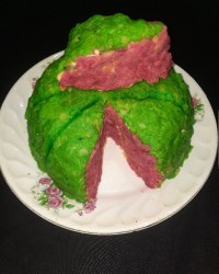 سالاد الویه به شکل هندوانه