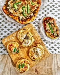 پیتزا فرفره ای