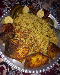 سبزی پلو با ماهی