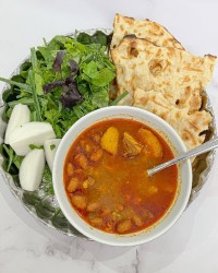 خوراک لوبیا با دنبه گوسفندی