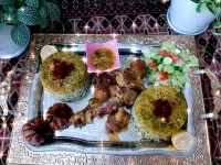 شوید پلو با ماهیچه
