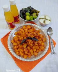 دوپیازه آلو شیرازی