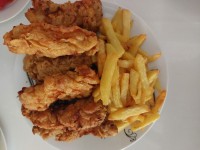 مرغ سوخاری با سیب زمینی