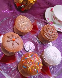 کاپ کیک شکلاتی بدون تخم مرغ