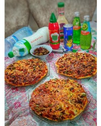 پیتزای قارچ و گوشت