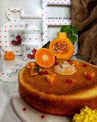 کیک کدو حلوایی