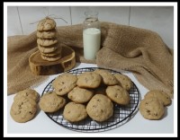 کوکی گردویی کشمشی دارچینی