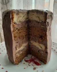 کیک اسپرسو و وانیلی