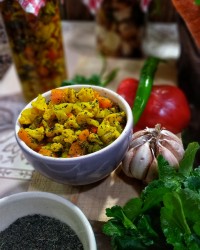 ترشی گل کلم فوری