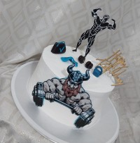 کیک اسفنجی پنبه ای وانیلی